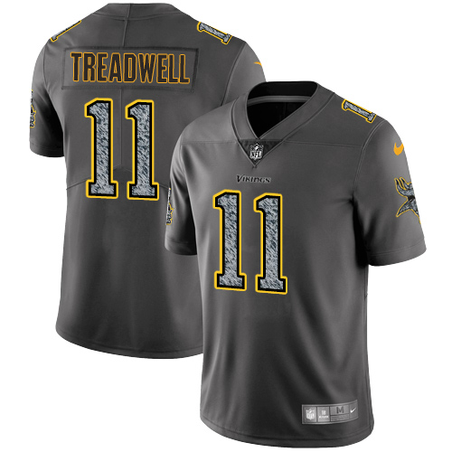 Nike Vikings #11 Laquon Treadwell Gray Static Men's Stitched NFL Vapor Untouchable Limited Jersey - Click Image to Close
